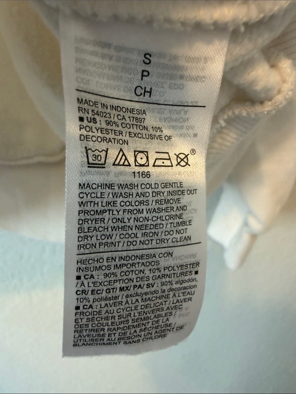 Old Navy Cream Graphic 'Sport & Leisure' Pullover Sweatshirt - Picture 5 of 6